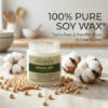 earthy scented soy wax candle