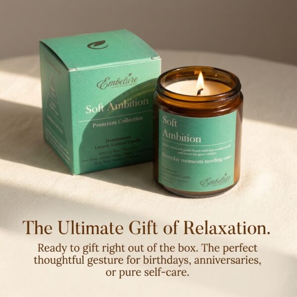 unisex office gifting candle embelure